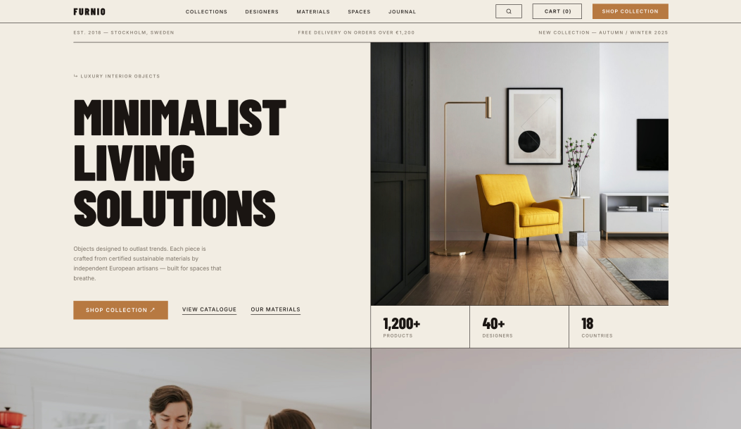 Website design example 1