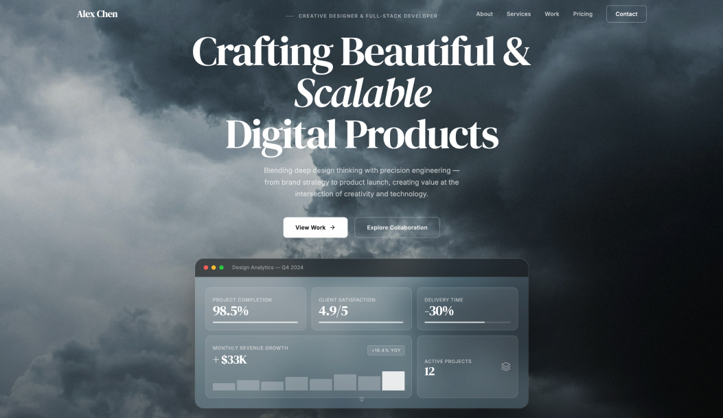 Website design example 2