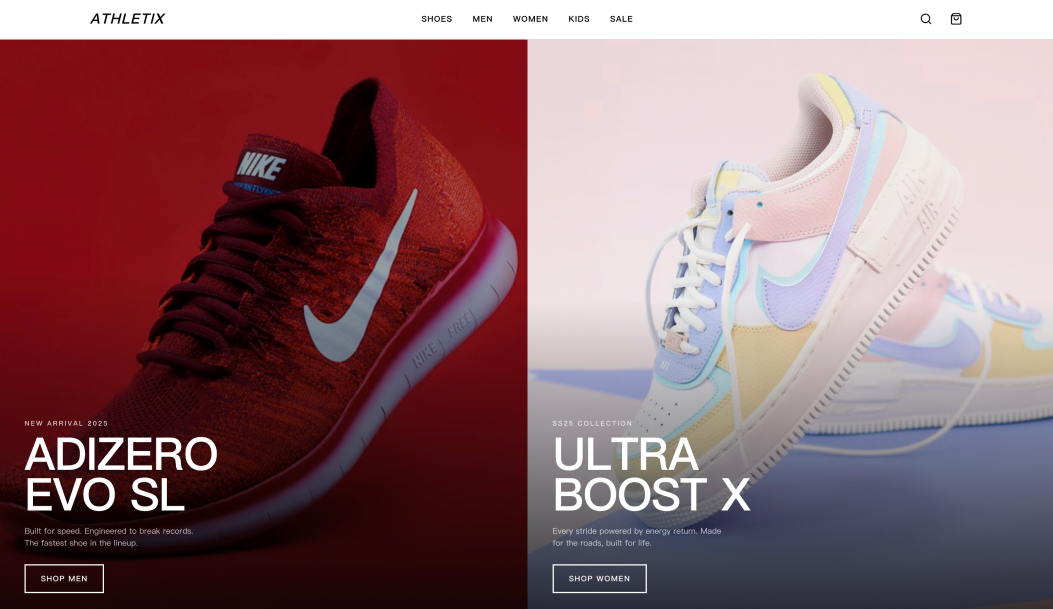 Website design example 3